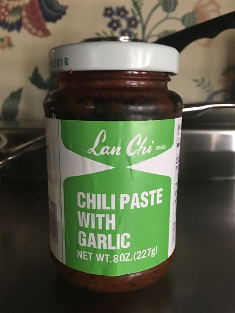 My family loves this <b>paste</b> and goes through them like nothing so I buy several jars to justify shipping. . Lan chi chili paste with garlic